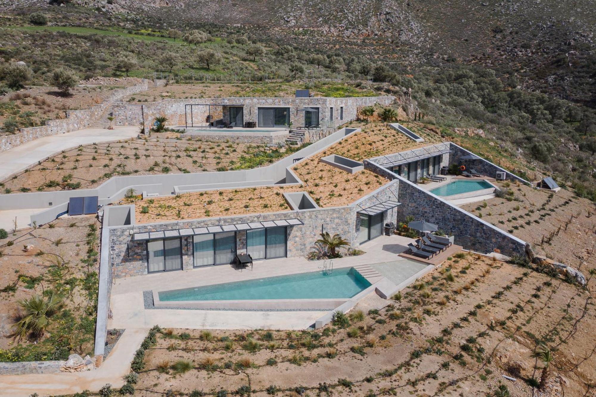 Neromai Cave Luxury Villas Koxare ภายนอก รูปภาพ