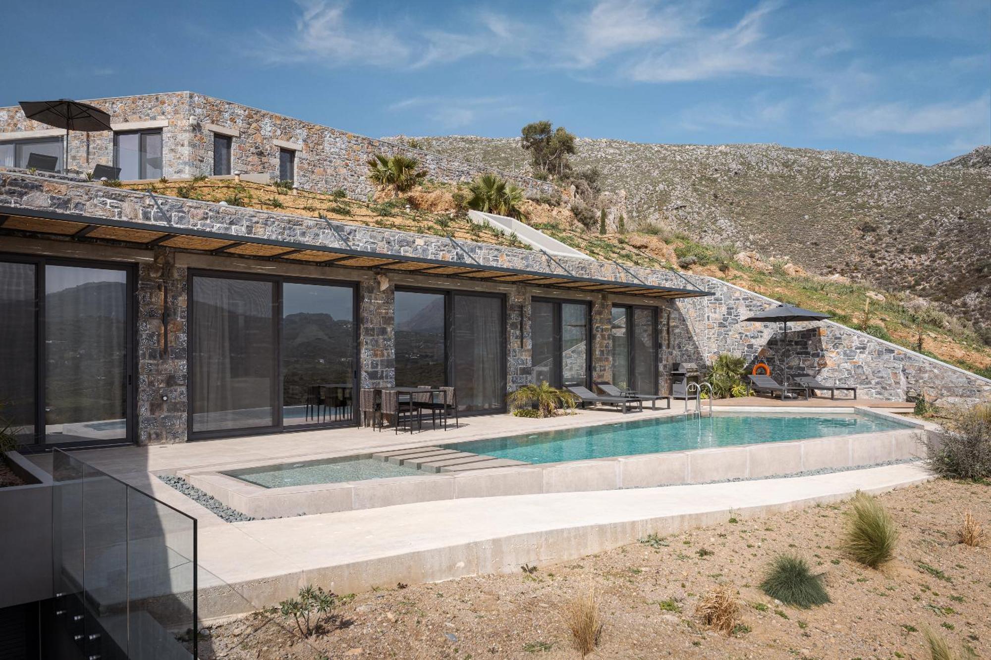 Neromai Cave Luxury Villas Koxare ภายนอก รูปภาพ